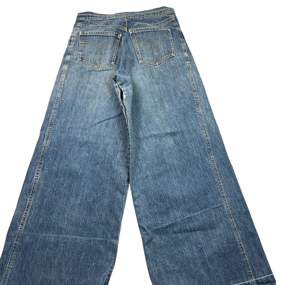 Vintage 1970s Selvedge medium wash belll bottom jeans 30x31